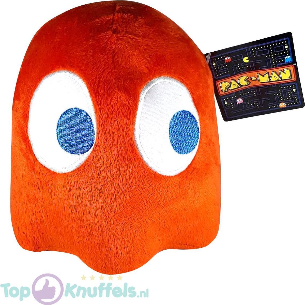 Pac-Man Pluche Blinky Knuffel Rood 25 cm | Originele Pacman knuffel | Pac Man plush | Speelgoed voor kinderen